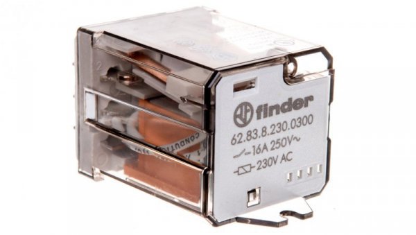 Przekaźnik 3Z 16A 230V AC na panel, Faston 250 62.83.8.230.0300
