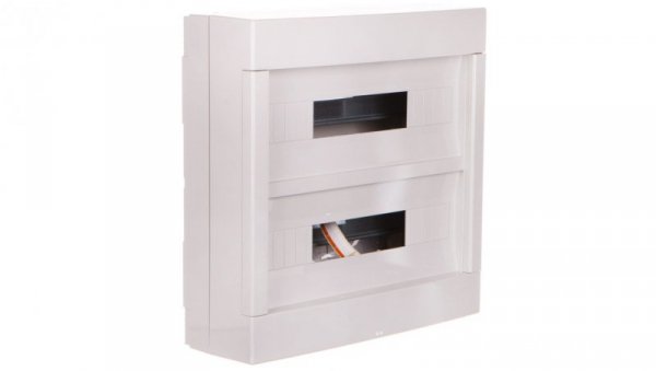 Rozdzielnica modułowa 2x18 natynkowa bez drzwi seria 610 IP40 400x400x130 szara EC61036