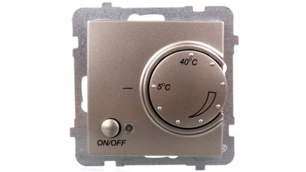 AS Regulator temperatury /czujnik podłogowy/ satyna light RTP-1G/m/45