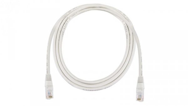 Kabel krosowy patchcord U/UTP kat.5e CCA szary 5m S9125