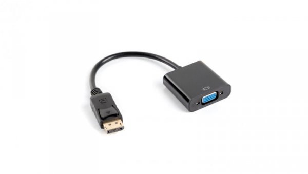 Adapter DisplayPort 1.1 - VGA 0,1m czarny AD-0002-BK