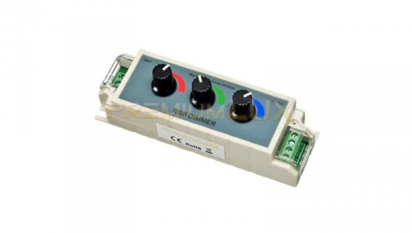 Kontroler RGB manualny (3 pokrętła) 9A 108W 12/24V DC