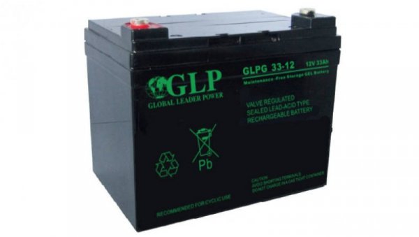 Akumulator GEL 12V 33Ah (196x131x155mm) GLPG 33-12