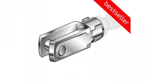 Końcówka widełkowa D12-16 M6X1, FS/012-016 FS/012-016