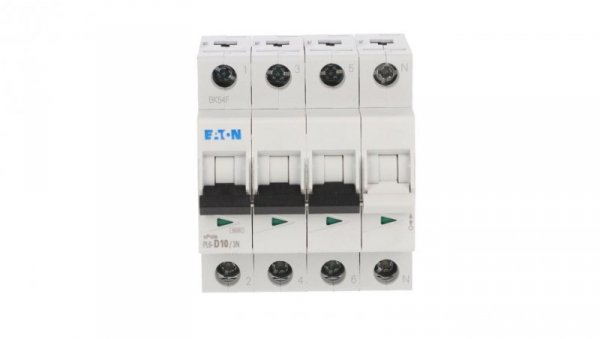 Wyłącznik nadprądowy 3P+N D 10A 6kA AC PL6-D10/3N 165031