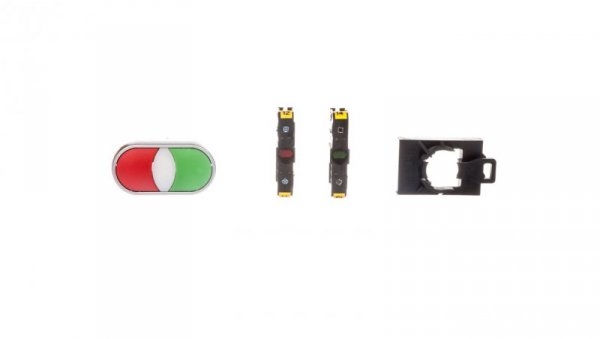 Przycisk sterowniczy podwójny 22mm czerwony/zielony 1Z 1R z samopowrotem ST22-2KL-11Z/C