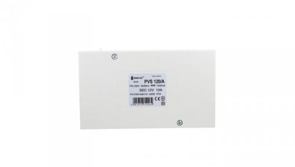 Transformator 1-fazowy bezpieczeństwa PVS 120/A 230/ 12V 10,0A, w obudowie, IP54, Ta 40, 16012-9978