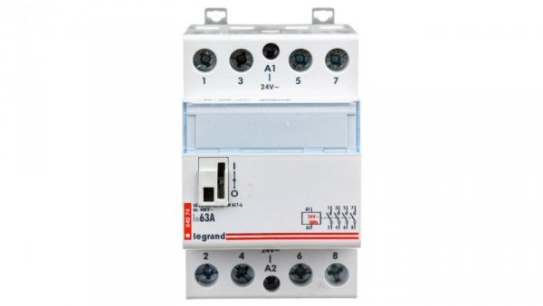 Stycznik modułowy 63A 4Z 0R 24V AC SM363 412512