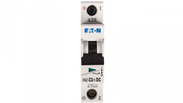 Wyłącznik nadprądowy 1P C 3A 15kA DC FAZ C3/1-DC 279123