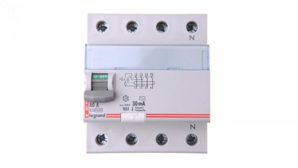 Wyłącznik różnicowoprądowy 4P 80A 0,03A typ AC P304 DX3 411705