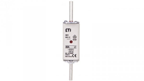 Wkładka bezpiecznikowa NH1C 40A gG 500V 004184210
