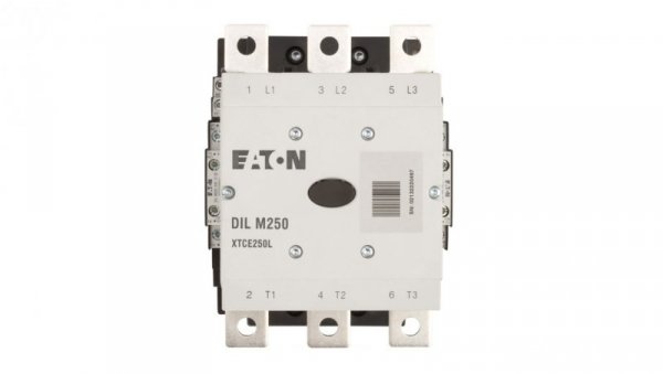 Stycznik mocy 250A 3P 110-250V 110-250V AC/DC 2Z 2R DILM250/22(RA250) 208201