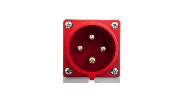 Wtyczka odbiornikowa 32A 4P 400V czerwona IP44 524-6