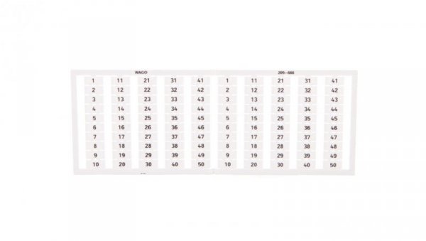 Ramka z oznacznikami 2x 1-50 209-666 /5szt./