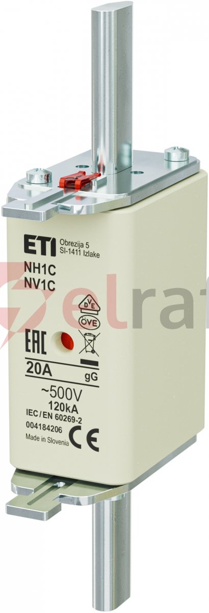 NH1C GG 20A/500V KOMBI WKŁ.TOPIK.ZWŁOC