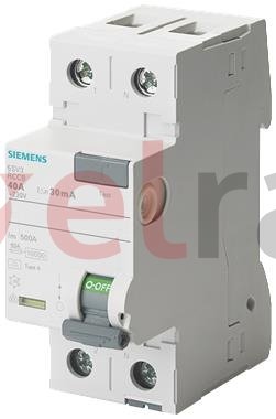 Wyłącznik różnicowoprądowy 2P 25A 30mA 230V typ F 5SV3312-3
