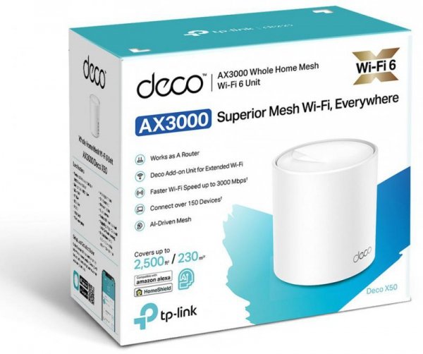 DOMOWY SYSTEM WI-FI MESH TP-LINK DECO X50(1-pack)