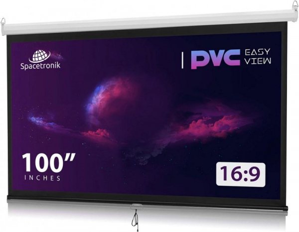 Ekran projekcyjny zwijany ręcznie 100&quot; 16:9