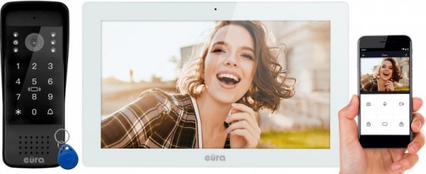 WIDEODOMOFON EURA VDP-86A3 - monitor 10&quot; biały TUYA