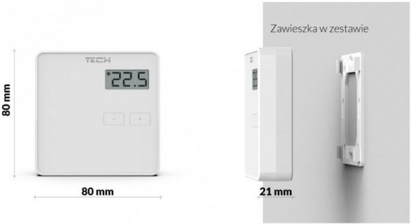 Bezprzewodowy  dwustanowy regulator pokojowy biały ST-294v2 Tech sterowniki