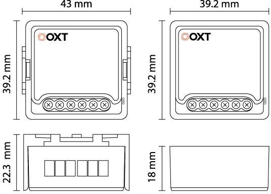 Moduł OXT mini sterownik 2 rolety WiFi TUYA