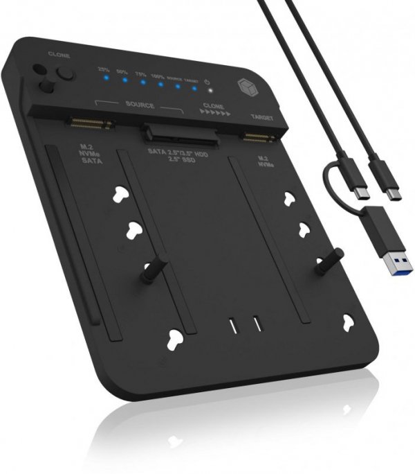Stacja klonująca i dokująca IcyBox  IB-2913MCL-C31 dla M.2 NVMe SSD i HDD
