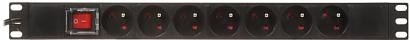 Listwa zasilająca 7 gniazd PD-7/R-N