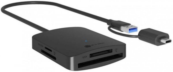 Czytnik Kart CF TF SD microSD IcyBox  Type-C+A, IB-CR302-CU3