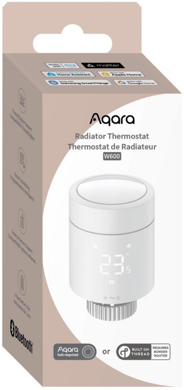 Aqara Radiator Thermostat W600 (Offline)  Głowica termostatyczna, Zigbee, Thread, BT WT-A03D