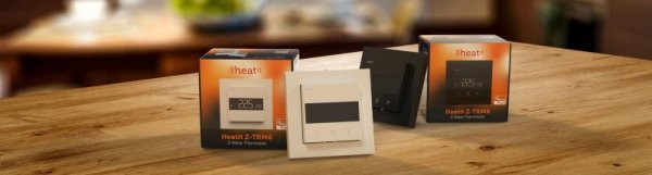 Termostat Heatit Z-TRM6 White RAL 9003 Z-Wave Thermostat 3600W 16A 868,4 Mhz