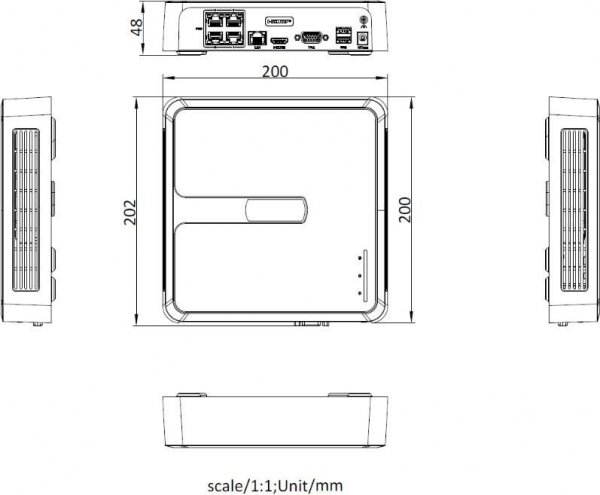 Rejestrator IP Hilook NVR-104H-D/4P(D) 4-kanałowy 5MP PoE