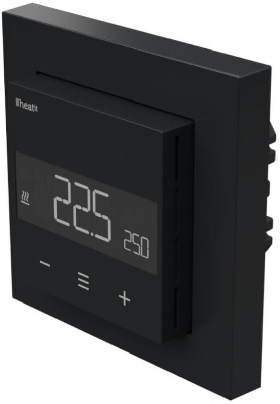 Termostat Heatit Z-TRM6 Black Matt Z-Wave Thermostat 3600W 16A 868,4 Mhz