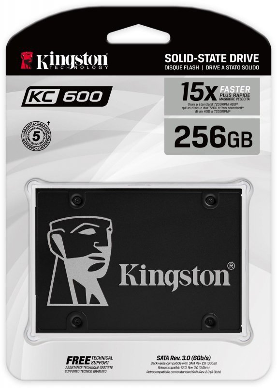 DYSK SSD KINGSTON KC600 256GB SATA 550/500 MB/s