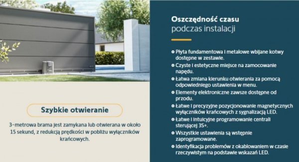 Zestaw Somfy Elixo 3S+ M IO Standard Pack do 600kg bram przesuwnych