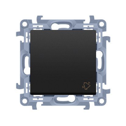 KONTAKT SIMON 10 MODUŁ CZARNY MAT PRZYCISK "DZWONEK"  SAMOZACISKI 10AX 250V