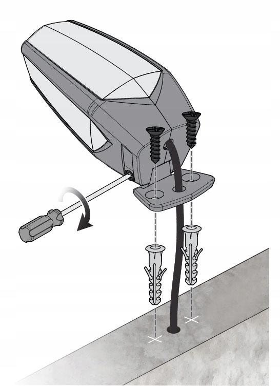 Lampa ostrzegawcza Motorline MP105 biała LED 12-230V z uchwytem (001PLM10918011)