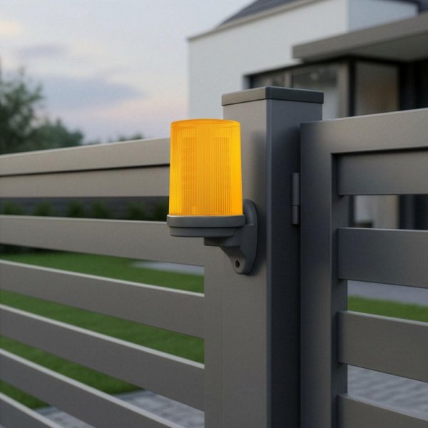 Lampa LED Proxima WALEC.O (pomarańczowa) z wbudowaną anteną 868 MHz (12-24V AC/DC lub 230V AC)