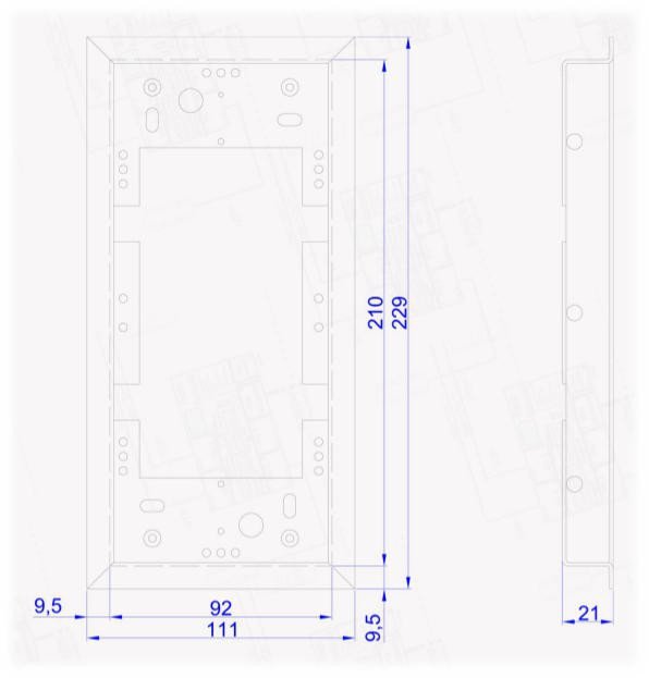 ACO CDN-R-S Ramka podtynkowa mała CDN, stal ; 9332
