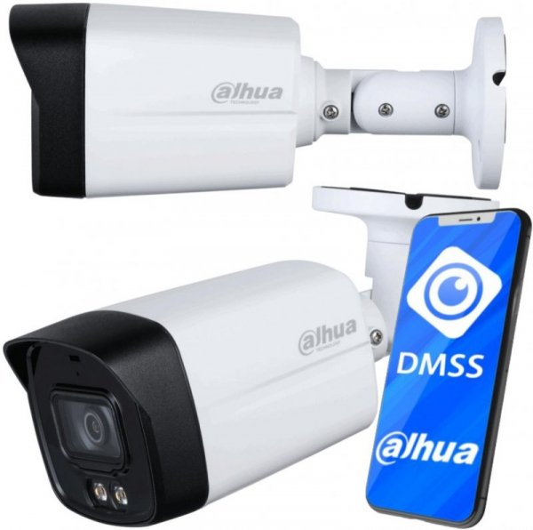 Zestaw monitoringu IP Dahua 2MPx 6 Kamer zewnętrznych Smart Dual Light IR LED 30m