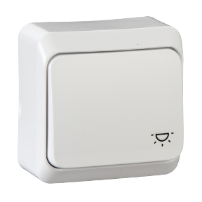 Schneider Electric Prima, przycisk &quot;światło&quot;, biały, WDE001013