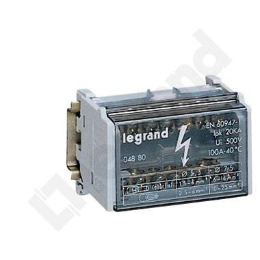 BR 2-7 BLOK ROZDZIELCZY 100A 2P 4M 2X FI7.5 / 5X FI5.3 20KA