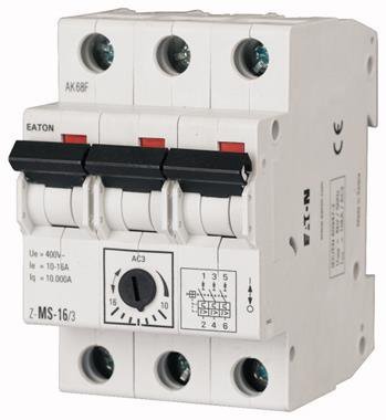 Z-MS- 1.6/3 WYŁĄCZNIK SILNIKOWY 1.6A 230V AC 10KA
