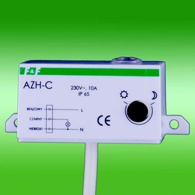 AZH-C AUTOMAT ZMIERZCHOWY NT MINIATUROWY 10A 2-1000LX 230V AC IP65 Z CZUJNIKIEM ŚWIATŁOCZUŁYM