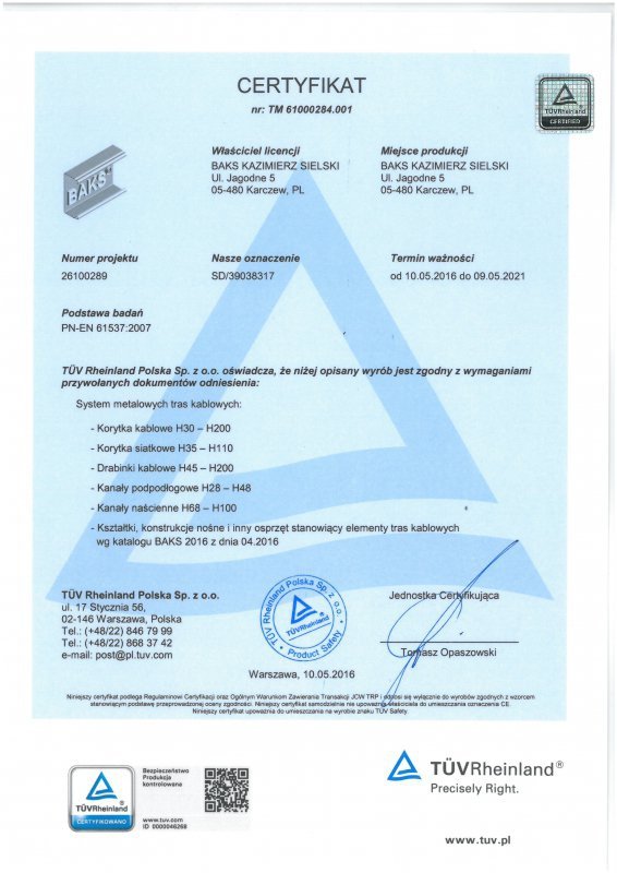 CWC40H40/2 CEOWNIK WZMOCNIONY 2M 2.0MM