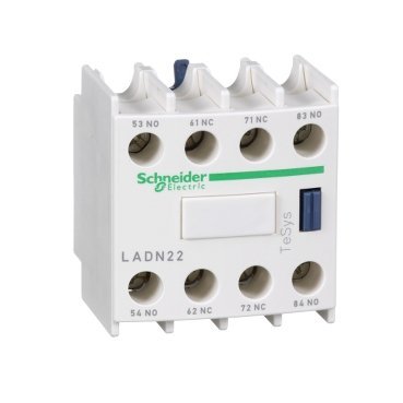 Schneider Electric Blok styków pomocniczych wyprzedzających LC1 2NO 2NC zaciski skrzynkowe, LADN22