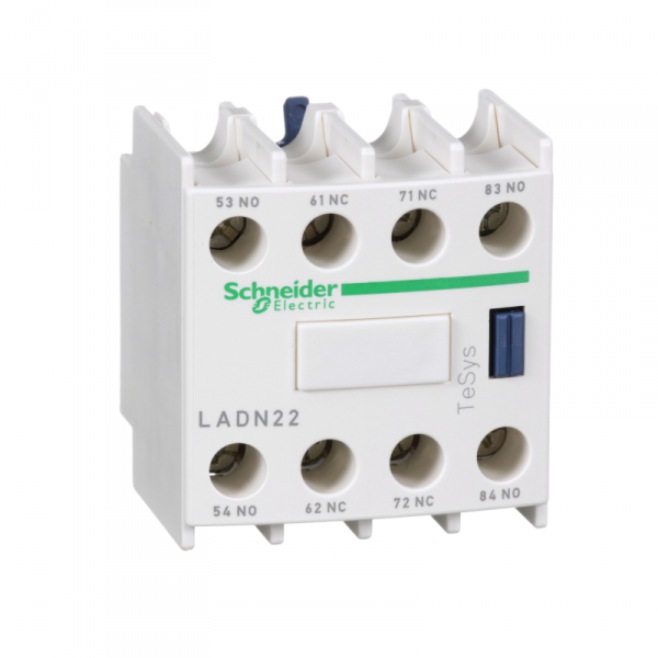 Schneider Electric Blok styków pomocniczych wyprzedzających LC1 2NO 2NC zaciski skrzynkowe, LADN22