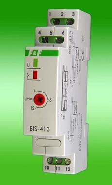 BIS-413 PRZEKAŹNIK IMPULSOWY BISTABILNY 16A 1M 1P 230V AC Z CZASÓWKĄ