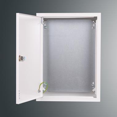 RZ-3NN OBUDOWA METALOWA NT 390X285X175 DRZWI PEŁNE Z PŁYTĄ IP30 BIAŁY