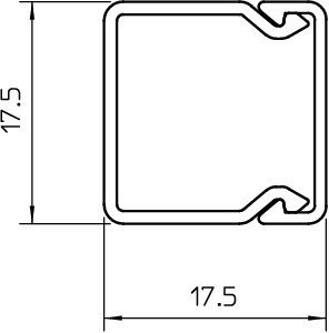 WDK20020RW KANAŁ KABLOWY INSTALACYJNY 20X20 PVC BIAŁY RAL9010 WDK (2 MB)