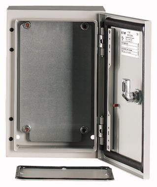 CS 32/150 OBUDOWA METALOWA NT 300X200X150 DRZWI PEŁNE Z PŁYTĄ IP65 SZARY